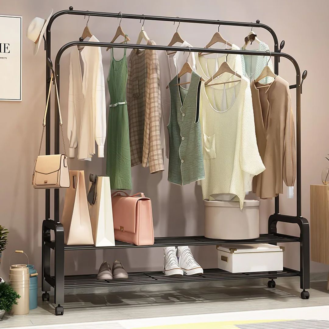 Clothes Hanging Stand with Shelves 140 CM product thumbnail 16