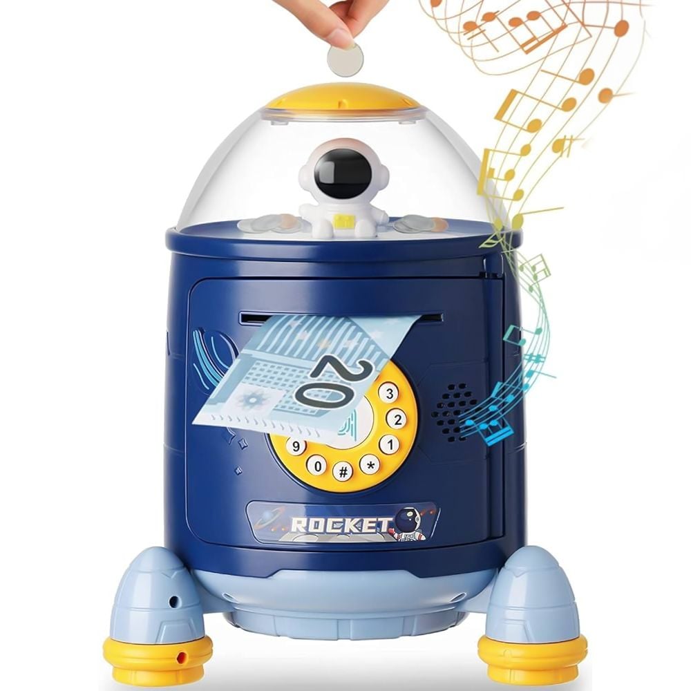 A Rocket Piggy Bank With A Secret Number product thumbnail 9