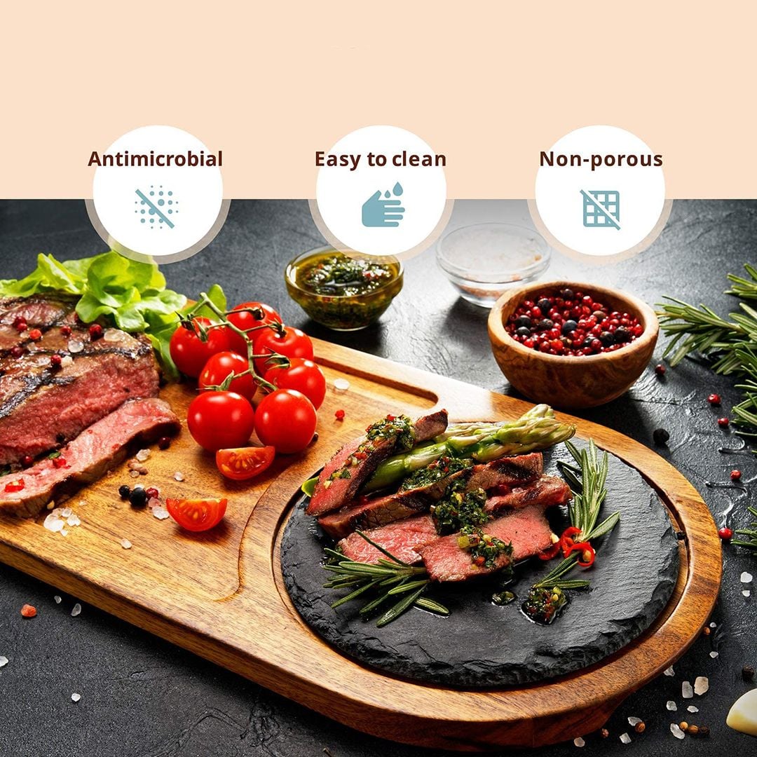 Steak Serving Board with Slate Stone product thumbnail 9