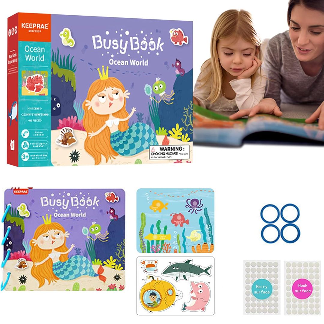 كتاب ملصقات الكائنات البحرية التعليمي - 4