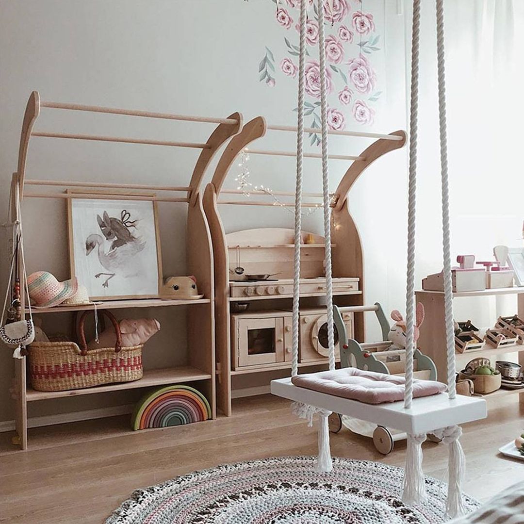 Children's wooden swing product thumbnail 13
