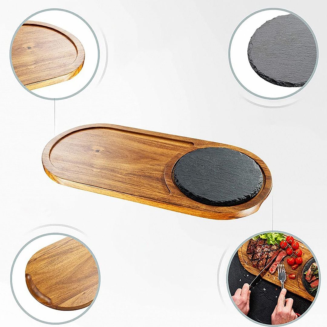 Steak Serving Board with Slate Stone product thumbnail 8