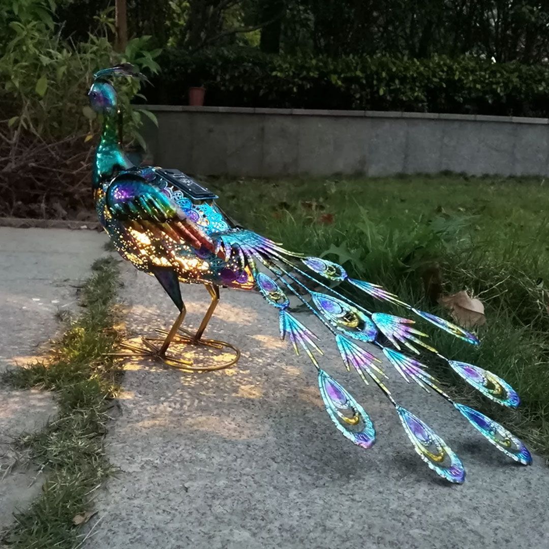 Peacock Statues with Solar Lights product thumbnail 10