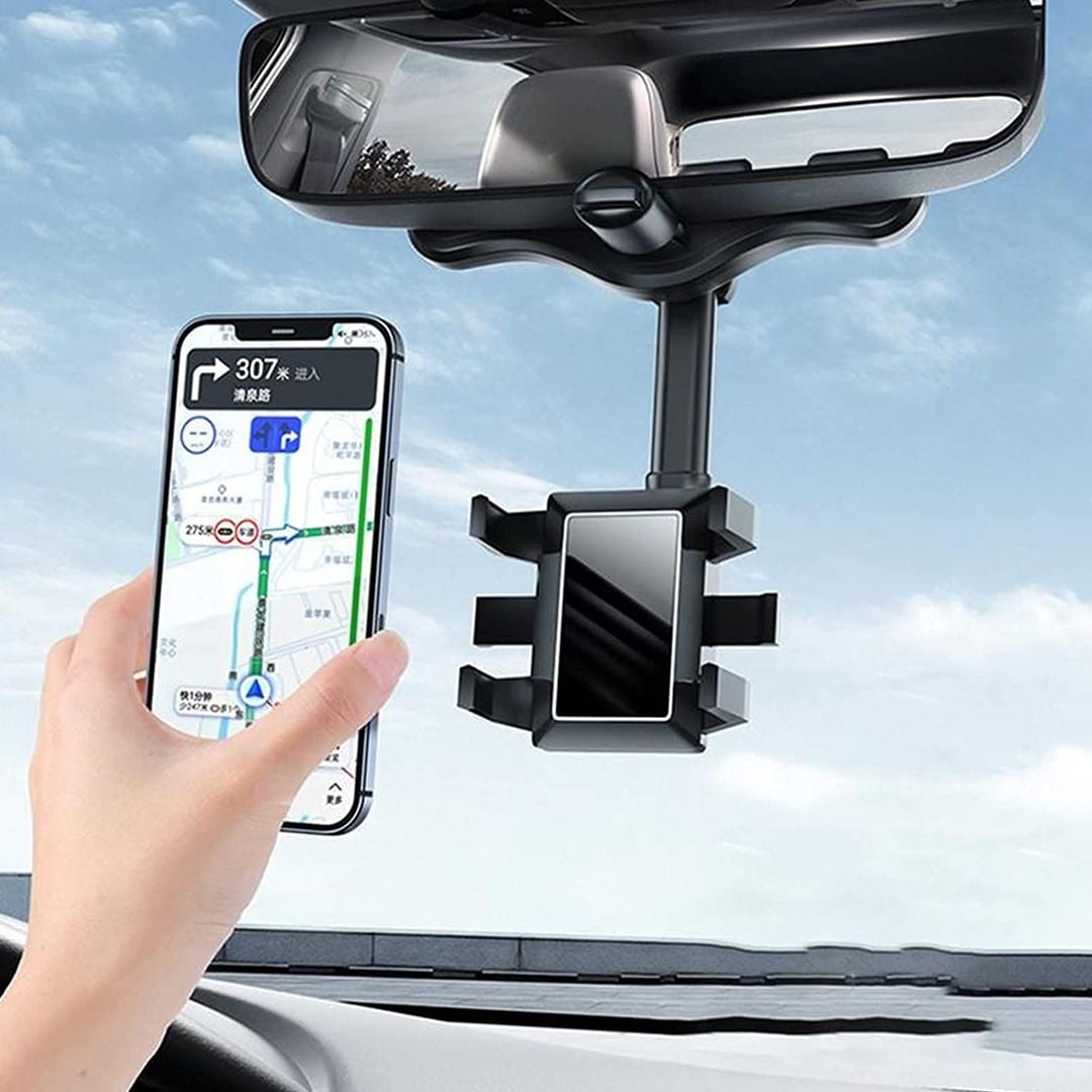 Auto Rearview Mirror Car Phone Holder product thumbnail 11