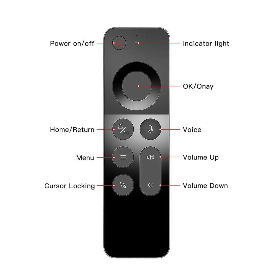 ريموت لاسلكي مع كيبورد للتحكم بشاشة التلفاز - 1