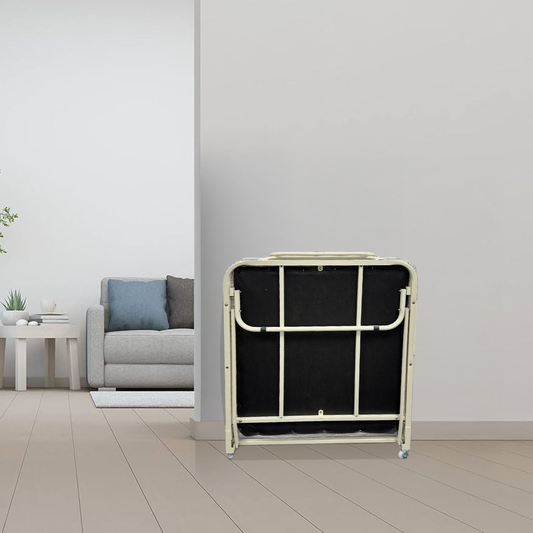 سرير قابل للطي مع فرشة مدمجة - 4