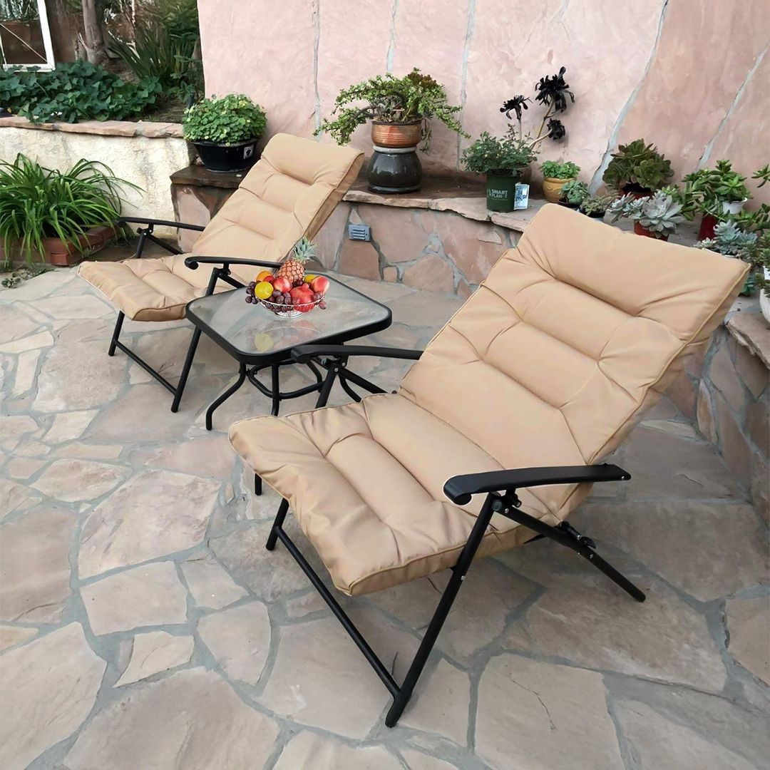 Outdoor Seating Set with Glass Table product thumbnail 13