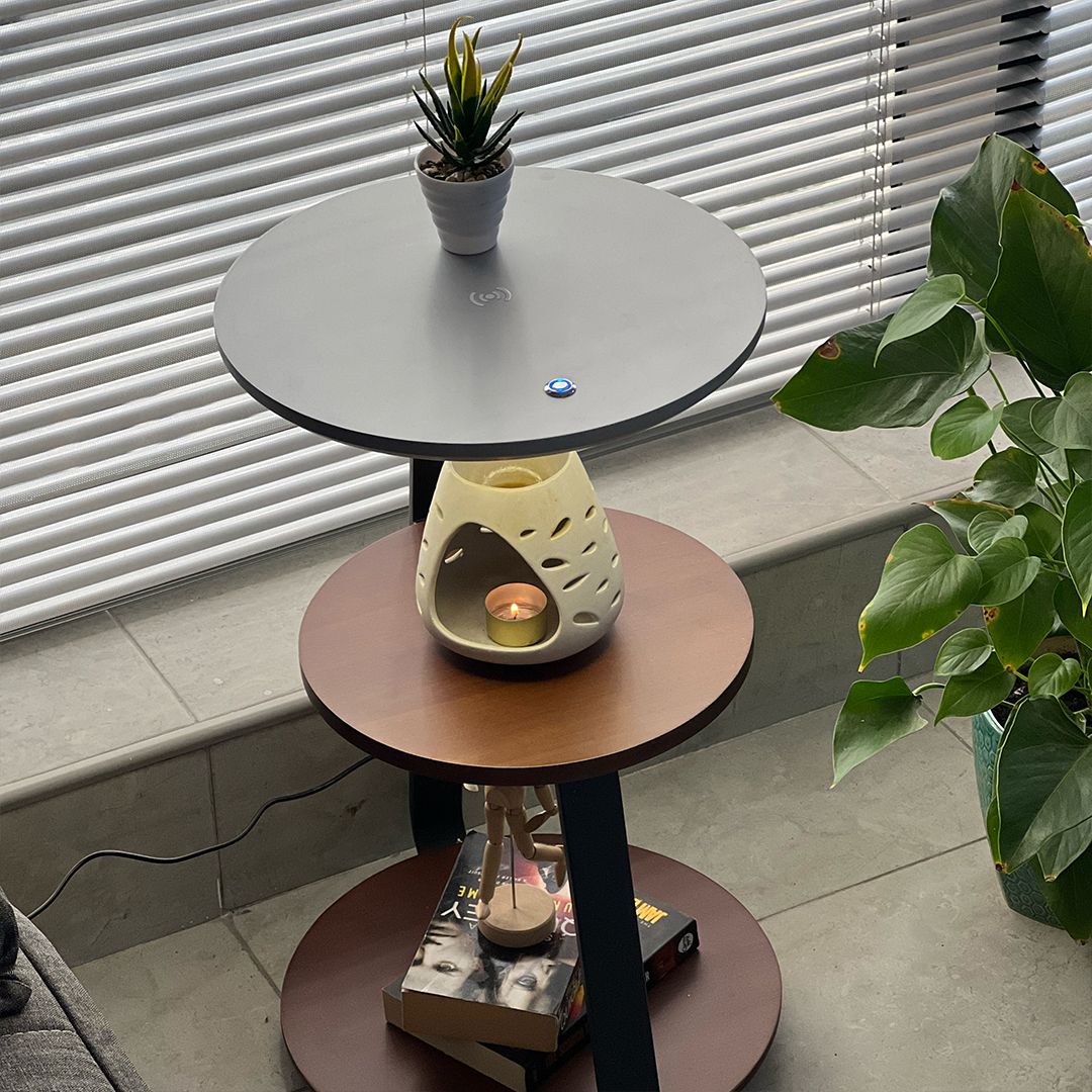 LED wooden table with fast Charging Technology product thumbnail 17