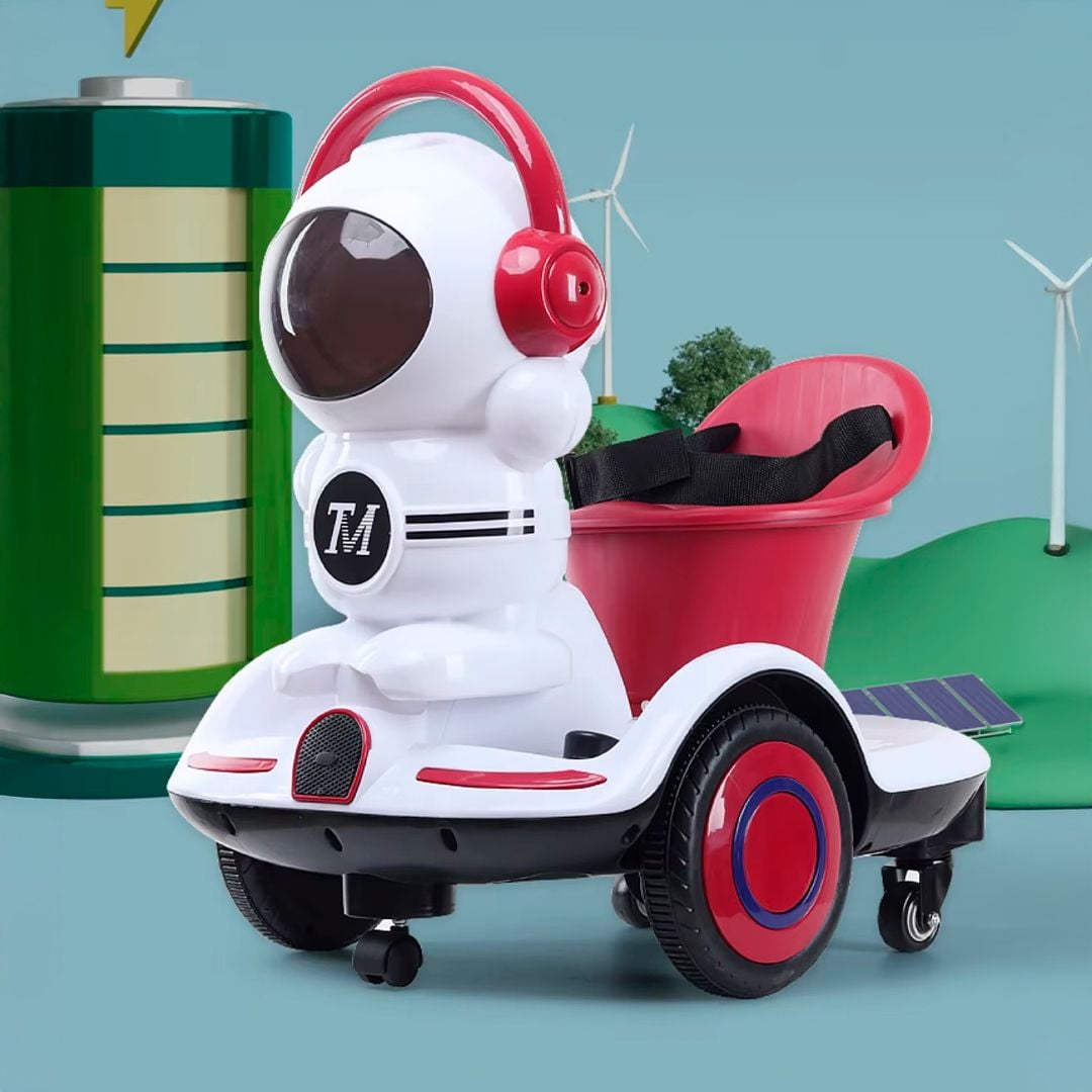 سيارة رائد الفضاء الكهربائية للأطفال - 1
