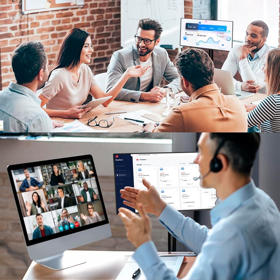 شاشة تفاعلية ذكية مع ستاند وكاميرا مدمجة 21.5 إنش - 4