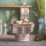 طاولة وسط بقاعدة انتيك حجرية - 2