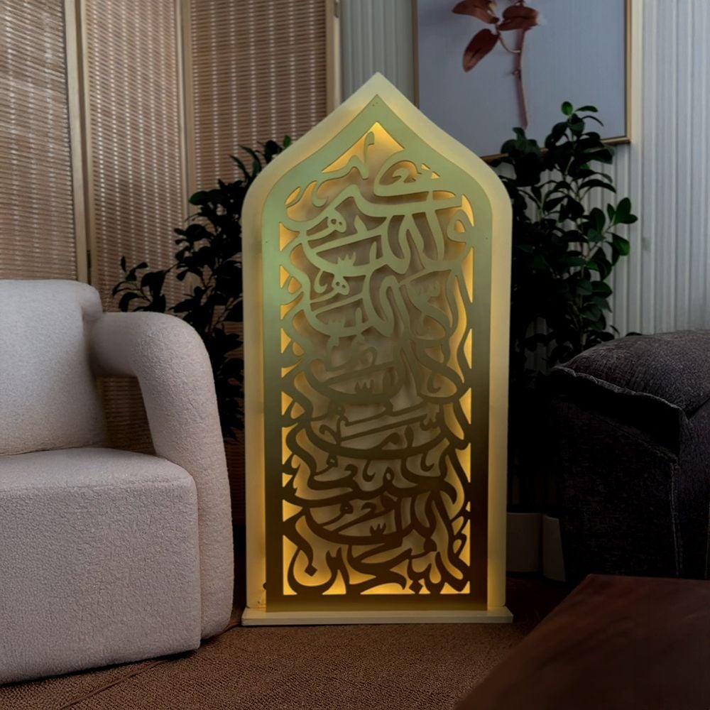 ستاند ديكور رمضاني مضيء بزخارف إسلامية من روح - 11