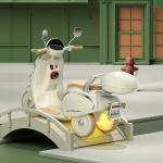 دراجة فيسبا للأطفال بمقعدين - 3