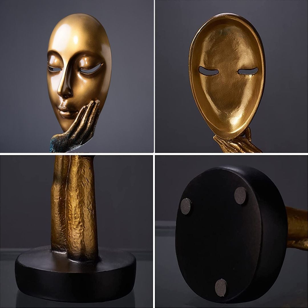 مجسم المفكر الذهبي - 5