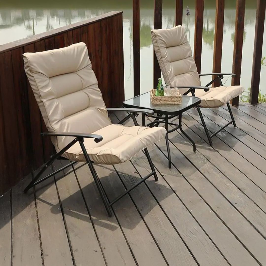 Outdoor Seating Set with Glass Table product thumbnail 12