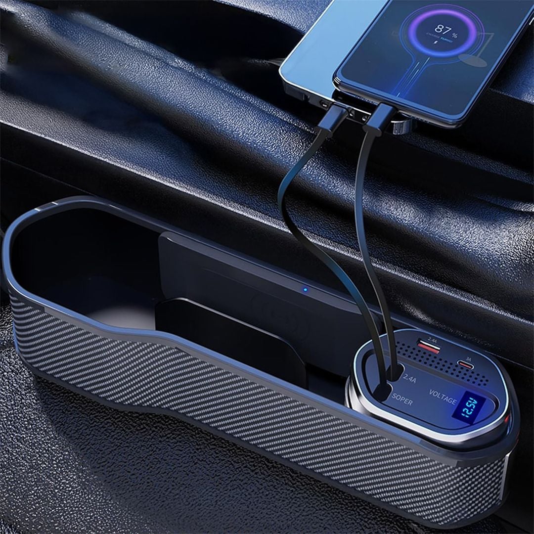 منظم مقاعد السيارة مع شاحن - 8