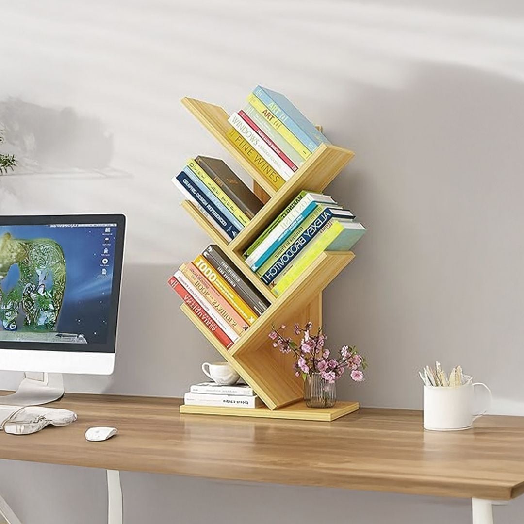 منظم الكتب الخشبي - 9