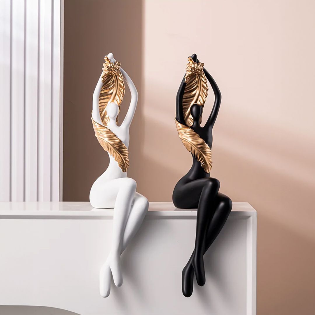 Abstract Dancing Figurines With Feather product thumbnail 2