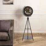 ساعة أرضية بتصميم تروس فني فاخر - 3