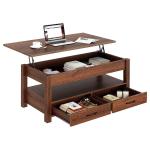 طاولة وسط خشبية بسطح متحرك - 10