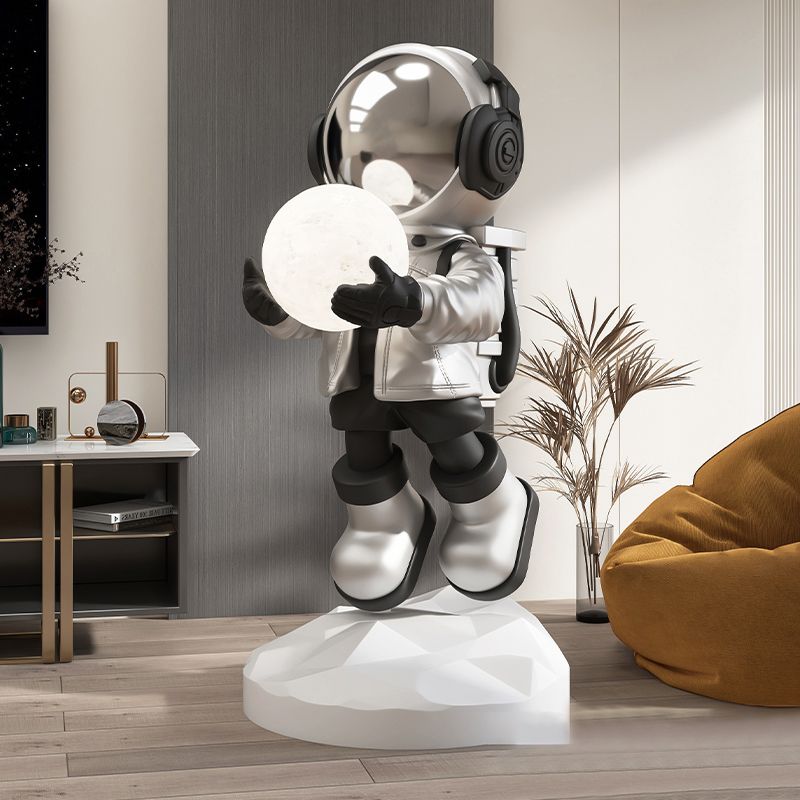 Astronaut Statue with Luminous Moon product thumbnail 3