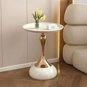 طاولة جانبية فاخرة بتصميم مزهرية