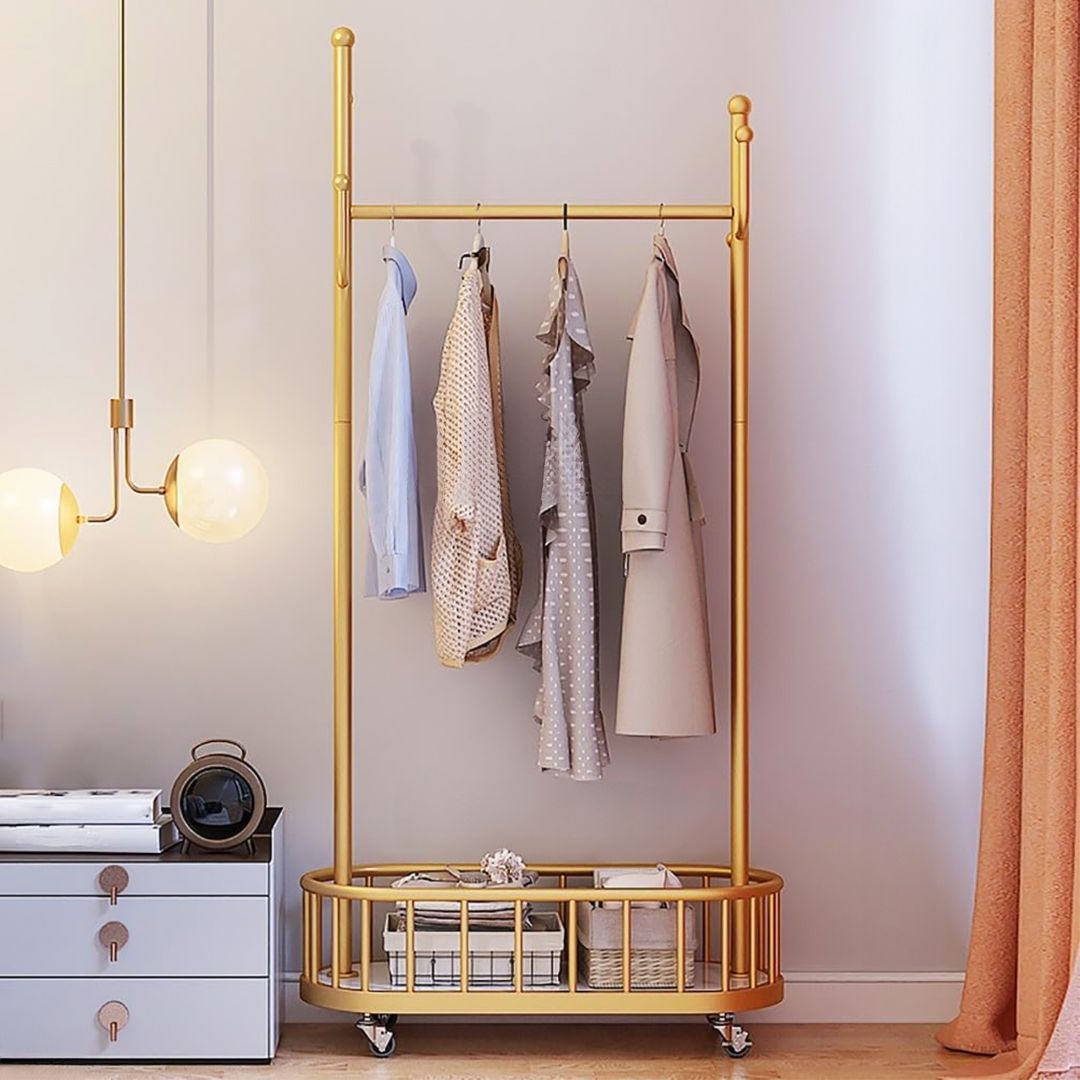 Clothes Stand with Wheels and Basket product thumbnail 15