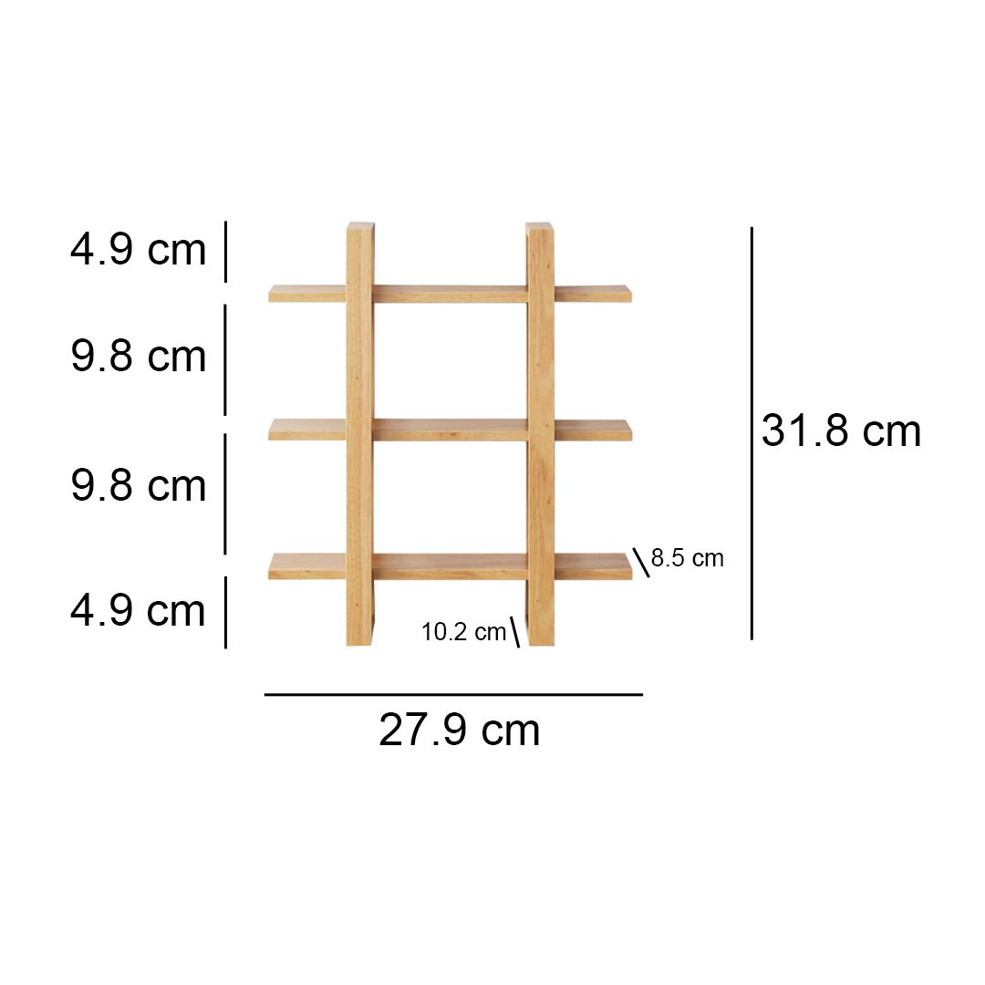 Geometric Design Wooden Wall Shelves product thumbnail 13