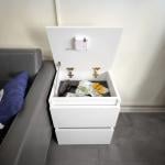 Nightstand with Hidden Safety Safe - 11