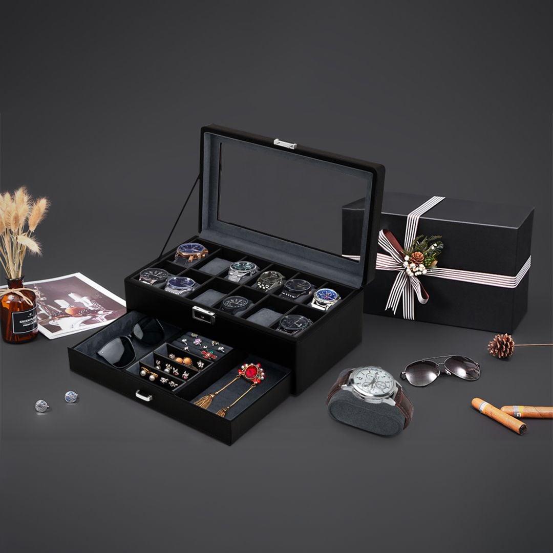 Leather Box for Accessories and Watches - 1