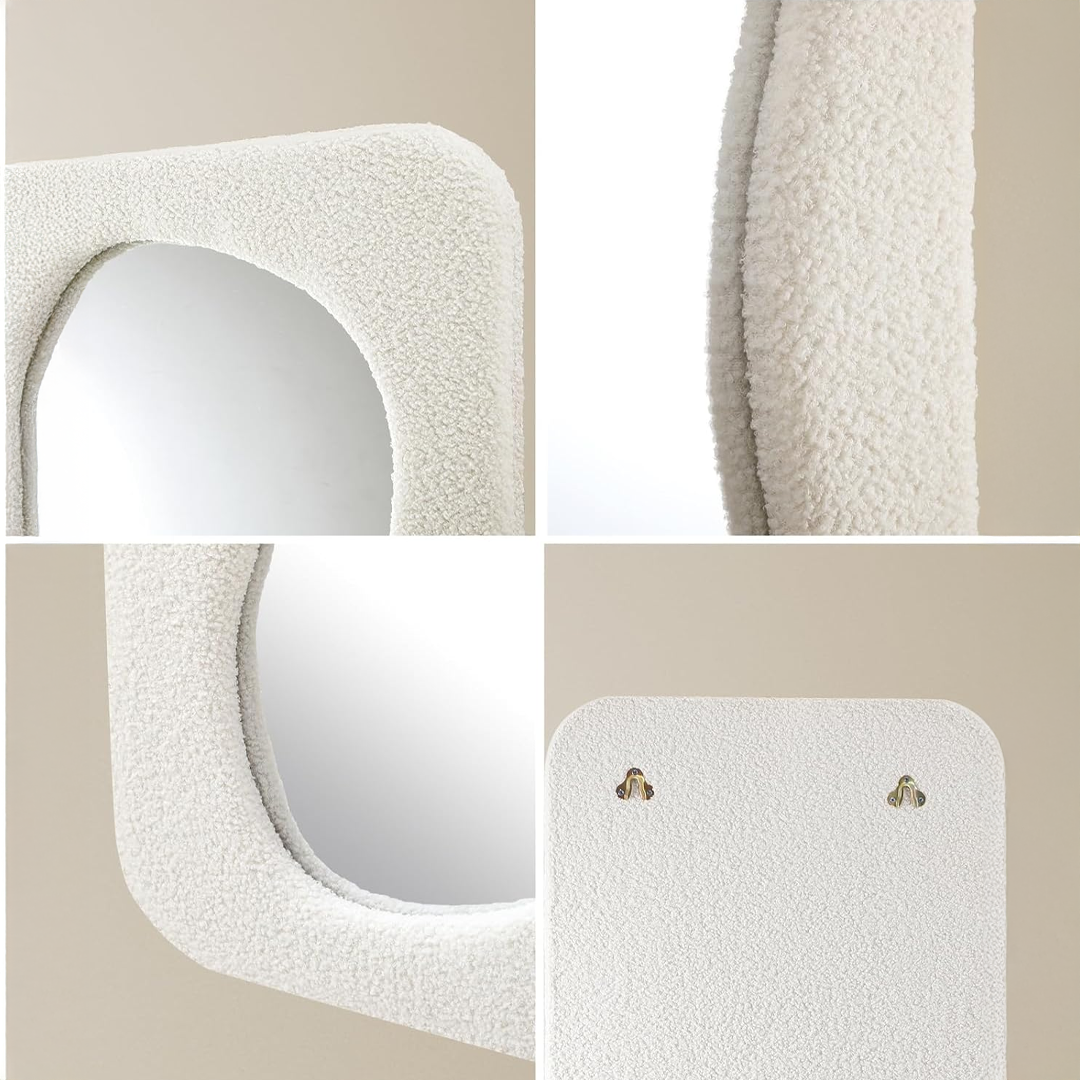 Mirror with a Wavy Teddy Fur Frame product thumbnail 7