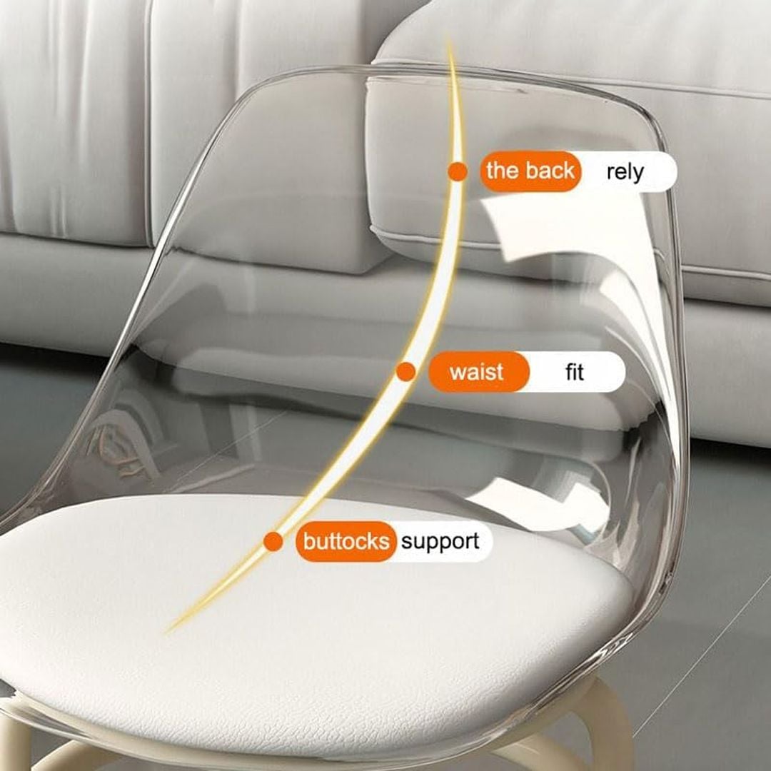 كرسي آكريليك شفاف قابل للدوران - 11