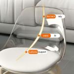 كرسي آكريليك شفاف قابل للدوران - 11