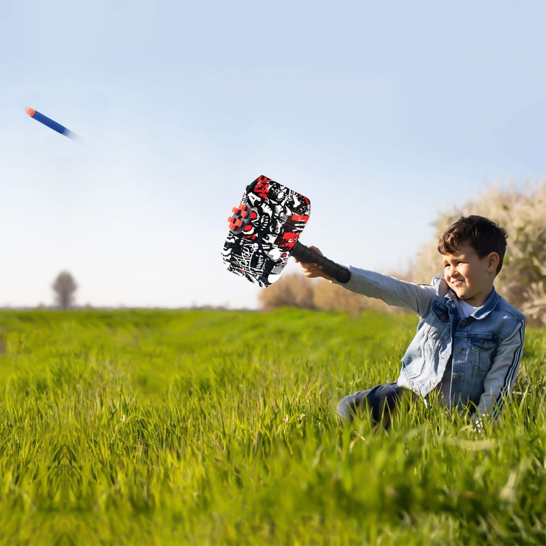 Thor's Super Hammer For Kids With 6 Bullets product thumbnail 2