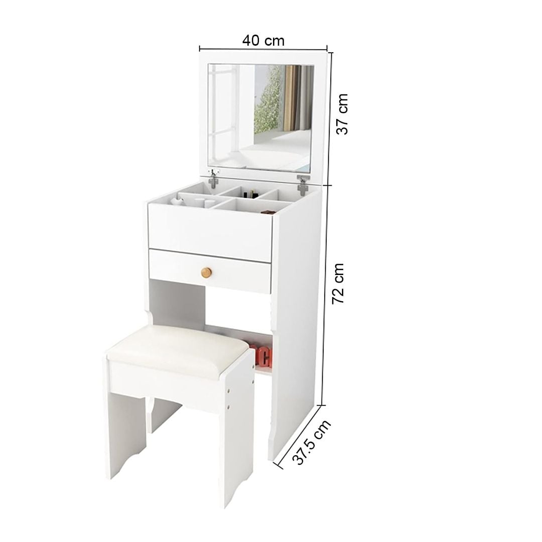 Dressing Table with Mirror and Padded Stool product thumbnail 9