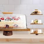 بلاتر التقديم الخشبي مع غطاء - 8