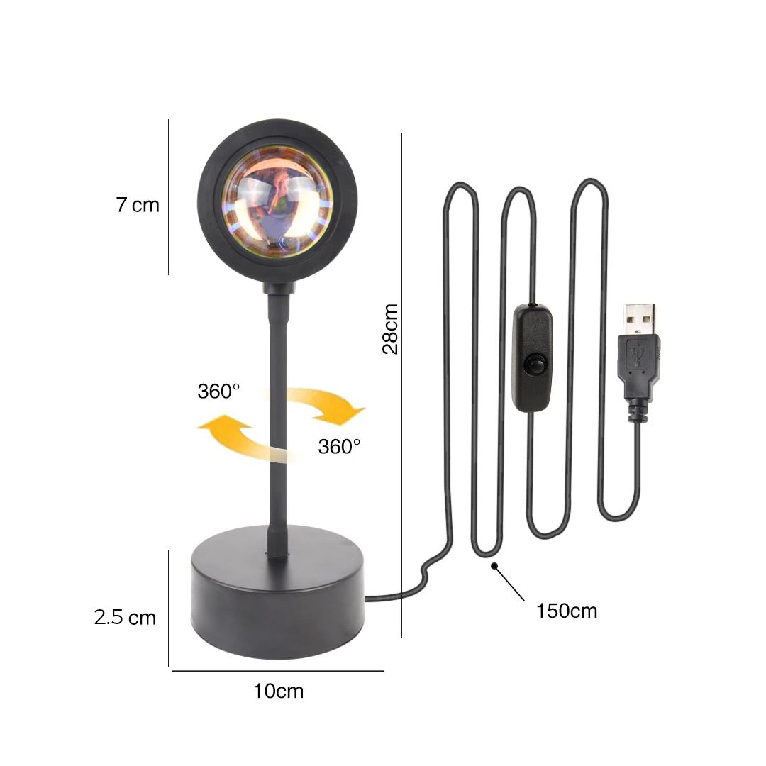Smart Bluetooth Sunset Projection Lamp product thumbnail 15
