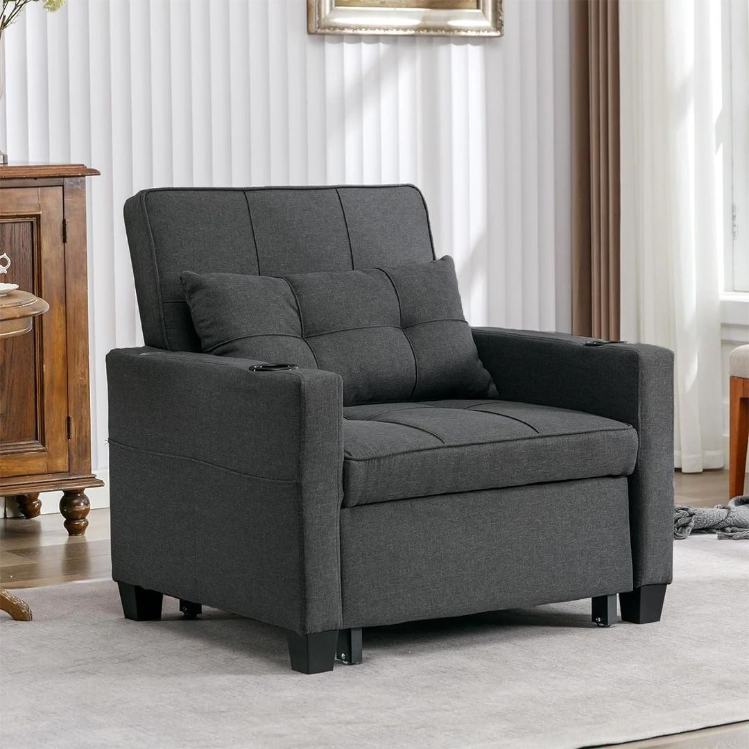 أريكة و سرير بتصميم عصري مع حاملات للأكواب - 11