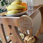 ترولي ضيافة خشبي بتصميم أهلاً من روح - 5