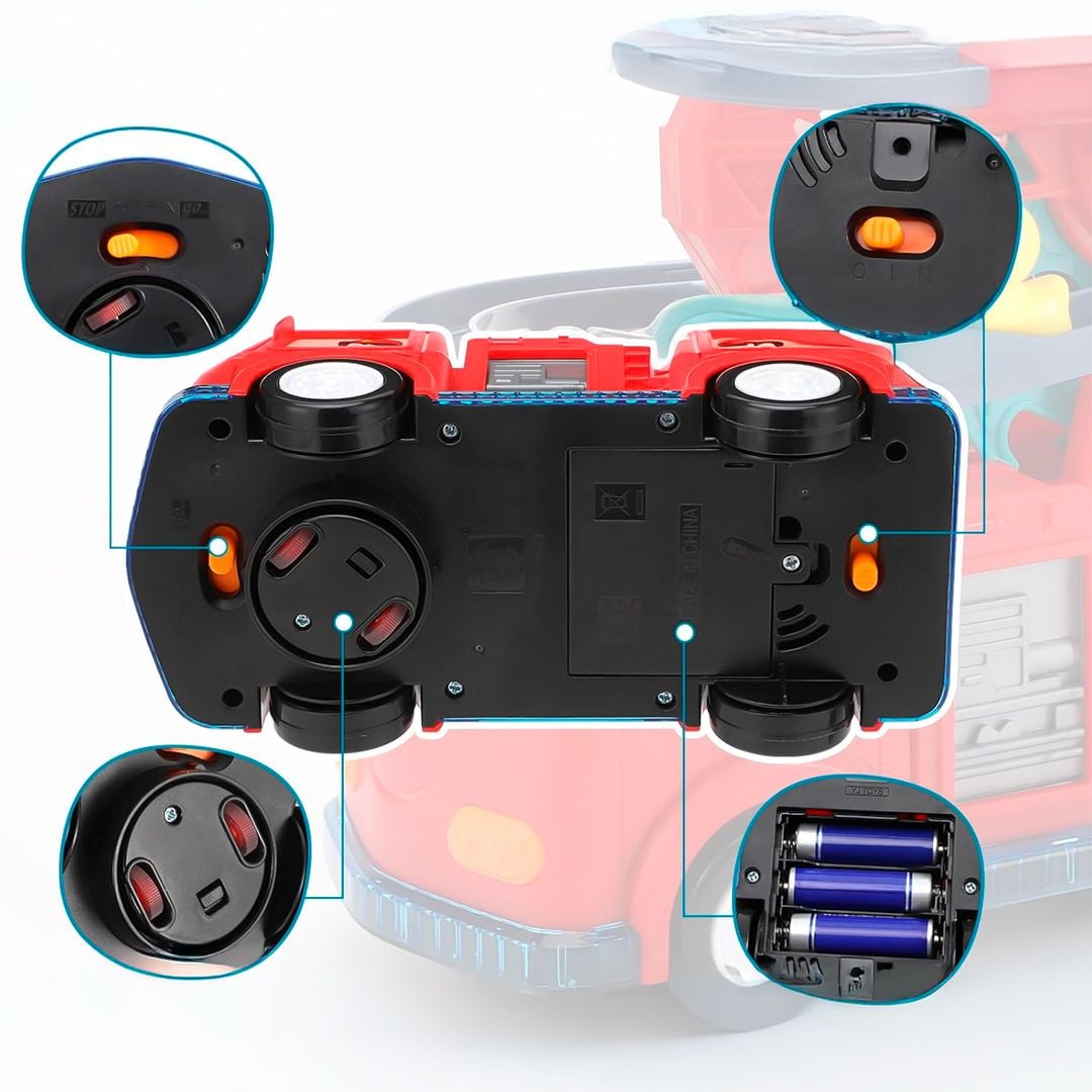 لعبة سيارة الإطفاء مع البطات للأطفال - 7