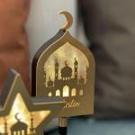 مجموعة ديكورات العيد الخشبية بإضاءة ليد - 11