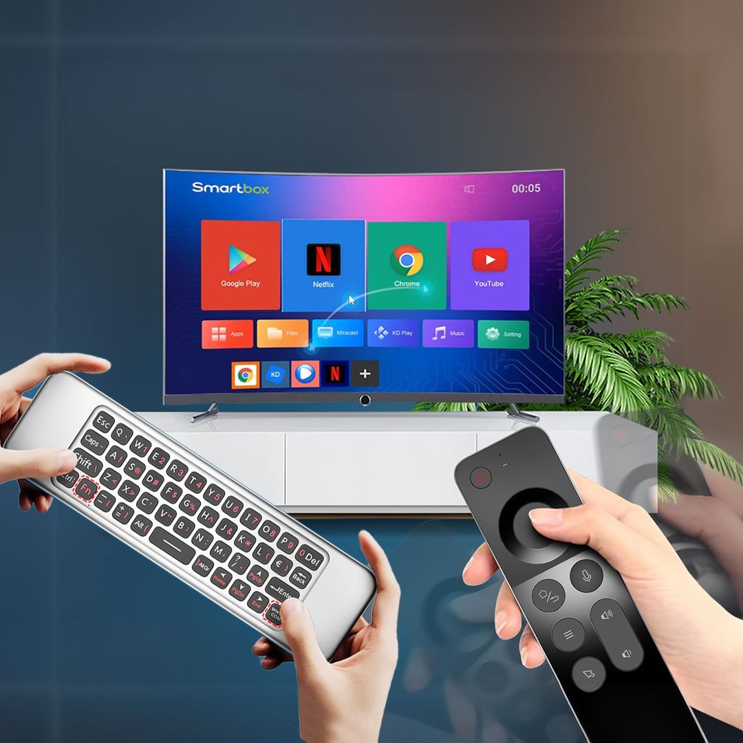 ريموت لاسلكي مع كيبورد للتحكم بشاشة التلفاز - 12