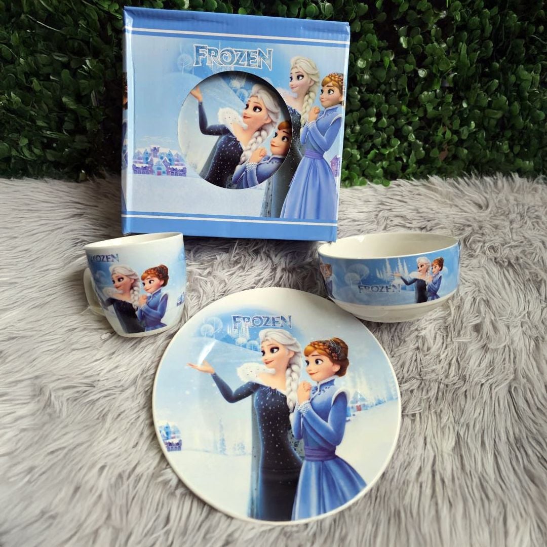 أدوات طعام للأطفال بتصميم Frozen - 3