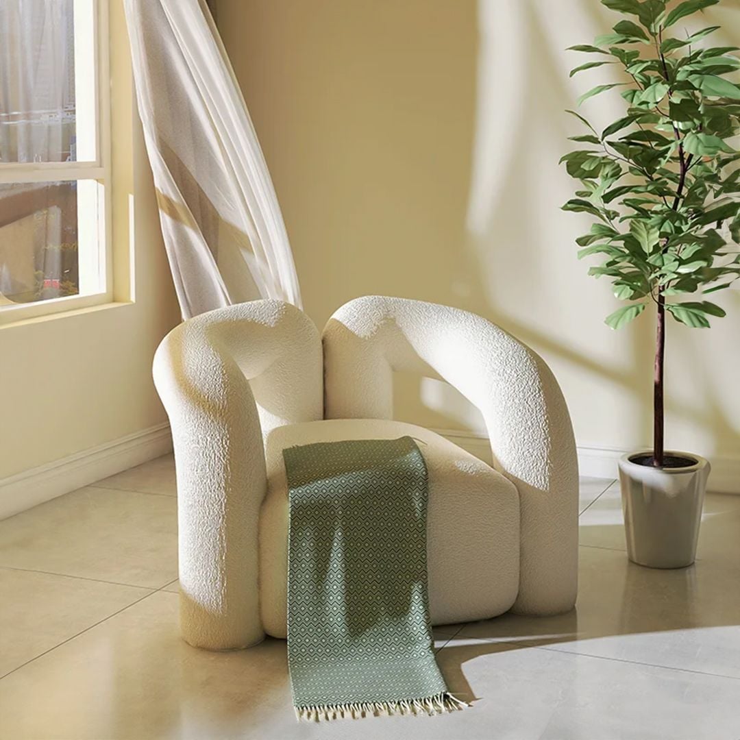 Velvet Chair with Footrest product thumbnail 16