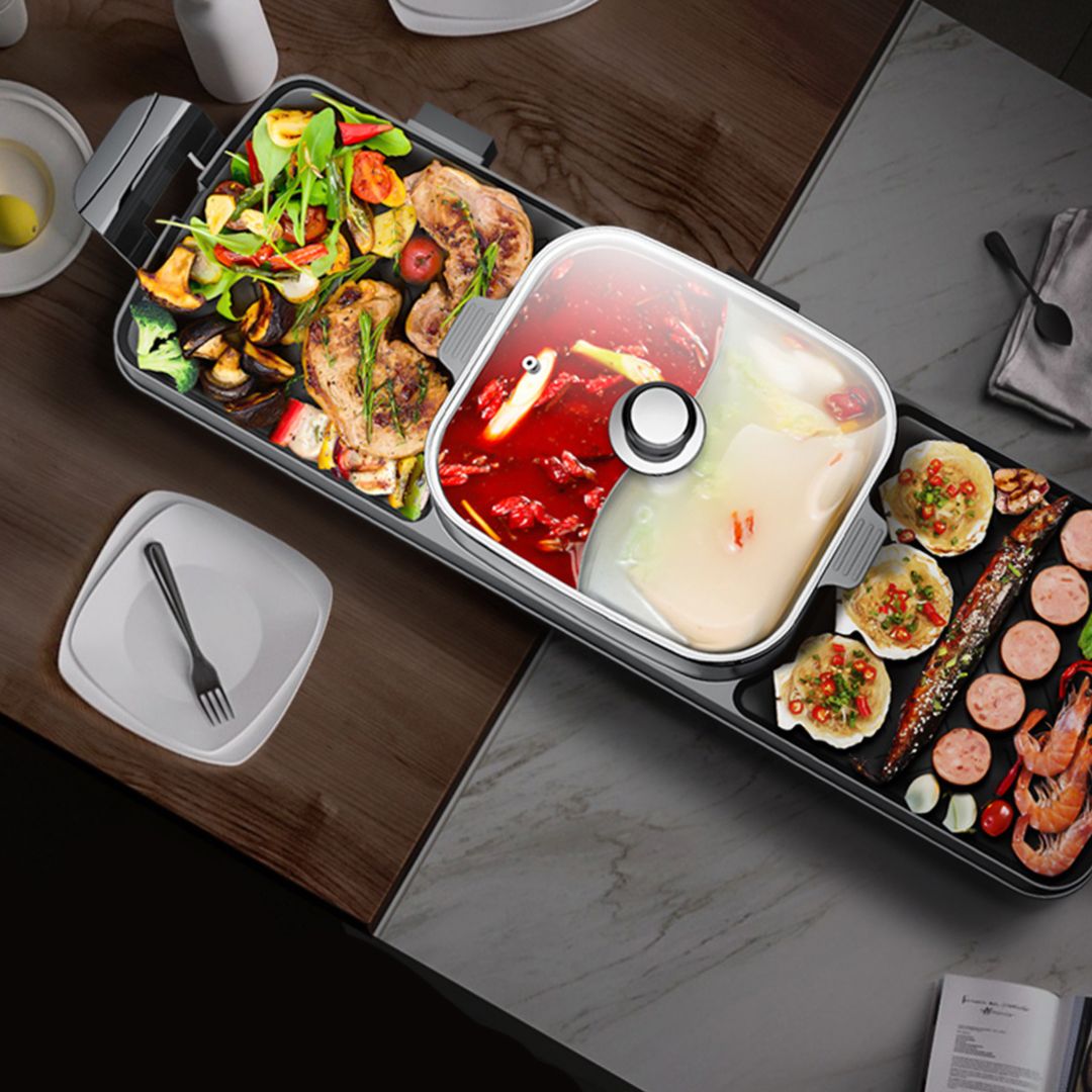 Double Electric Grill with Pot product thumbnail 18
