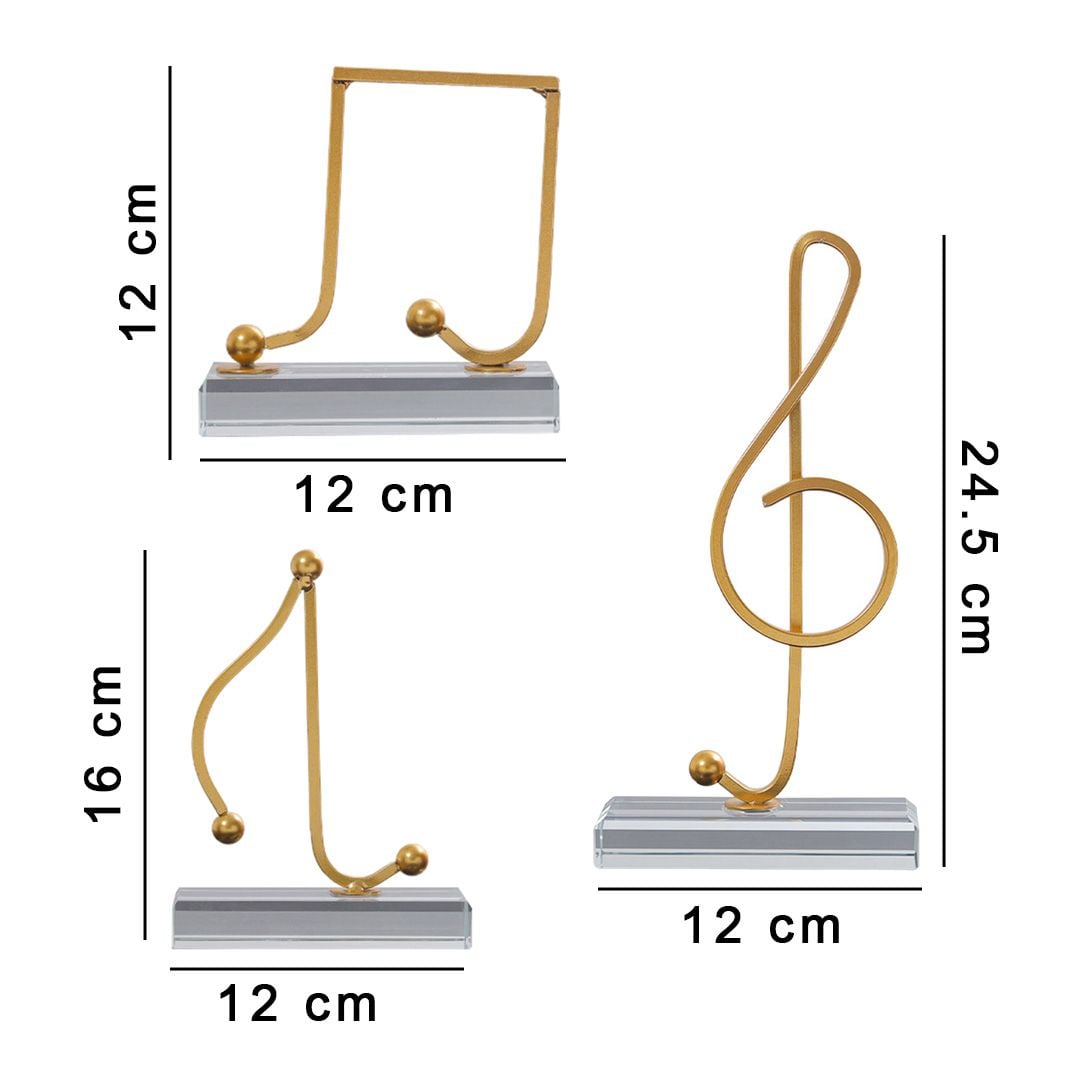Musical Notes Decoration With Crystal Base product thumbnail 16
