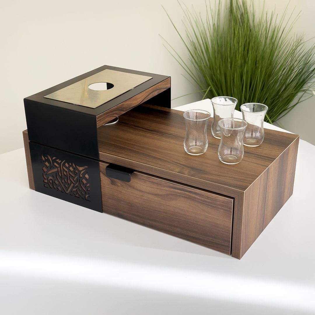 صندوق ضيافة خشبي انيق من روح - 3