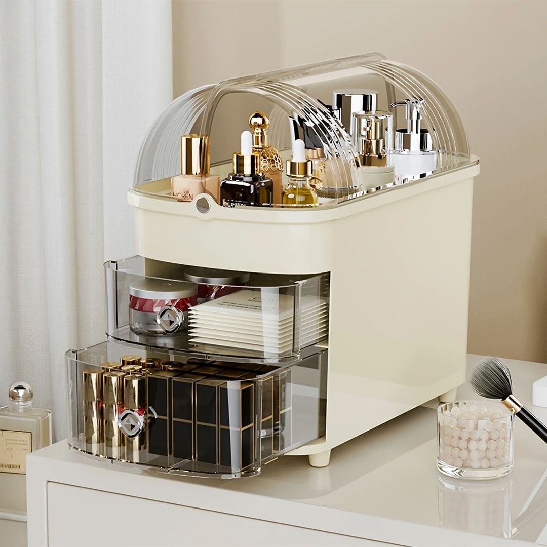 حافظة مكياج أنيقة مع غطاء شفاف - 2