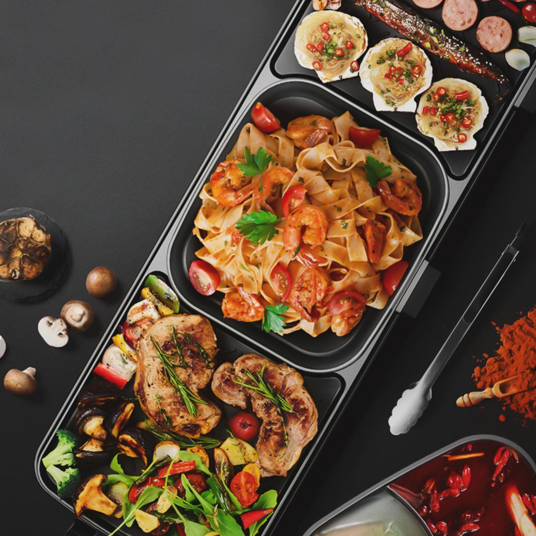 Double Electric Grill with Pot product thumbnail 19