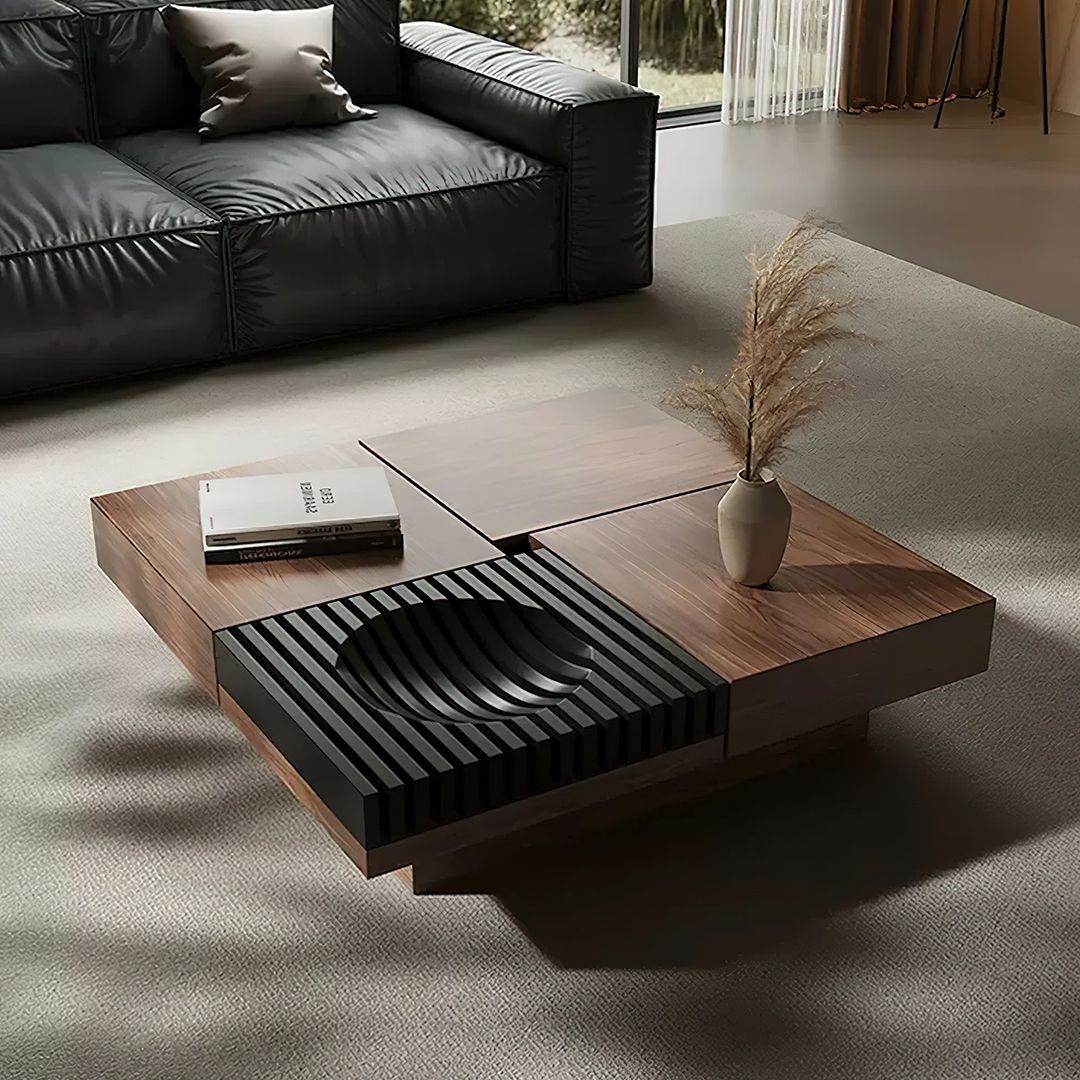 Scandinavian Style Center Table With Storage product thumbnail 4